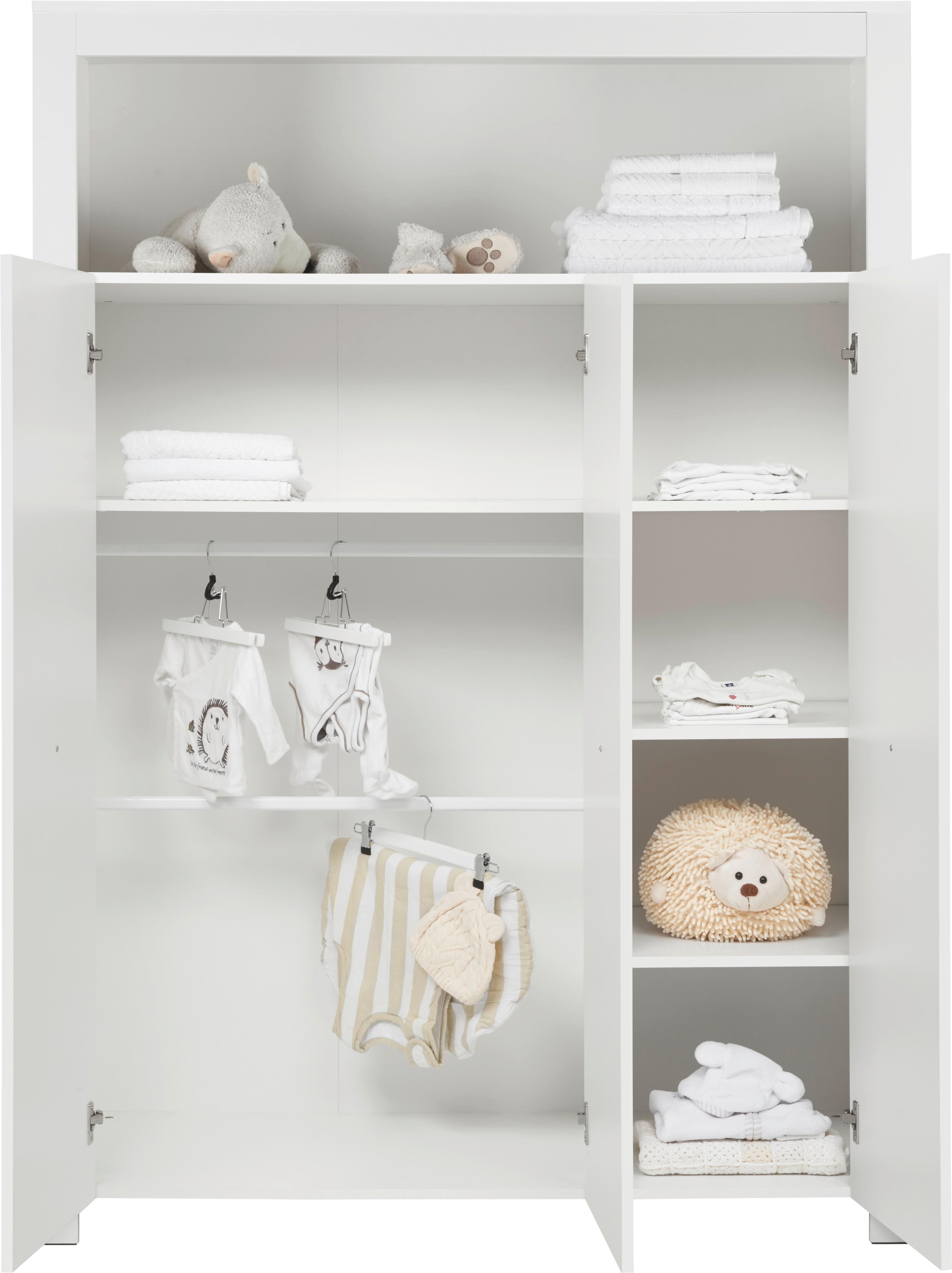Babyzimmer Olivia - Weiss, Konventionell (334/186/266cm) - Bessagi Kids