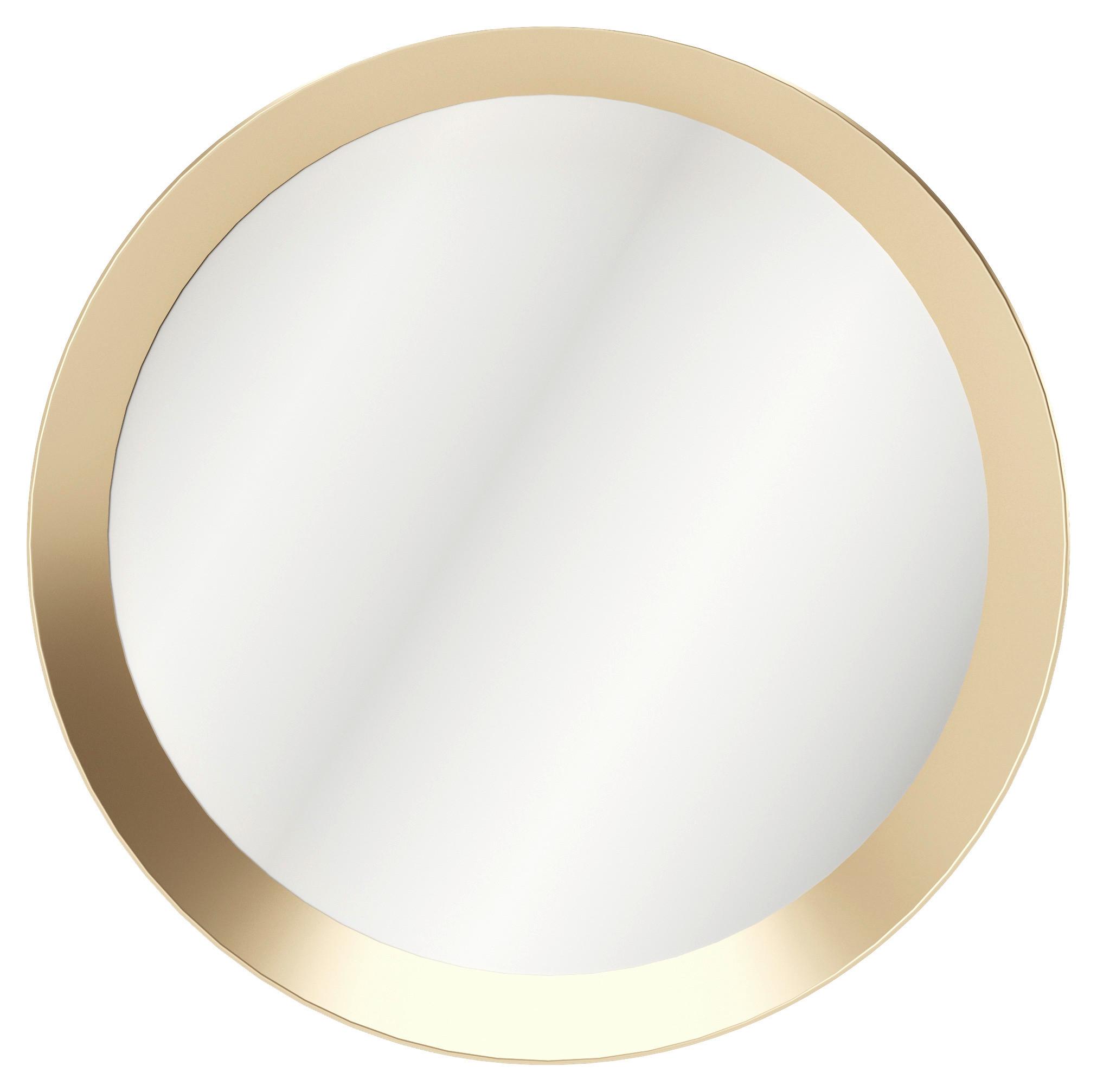 PLAYBOY Wandspiegel Grace Gold Metall D ca. 80 cm - Goldfarben, Design, Glas/Metall (80/80/5cm) - Playboy