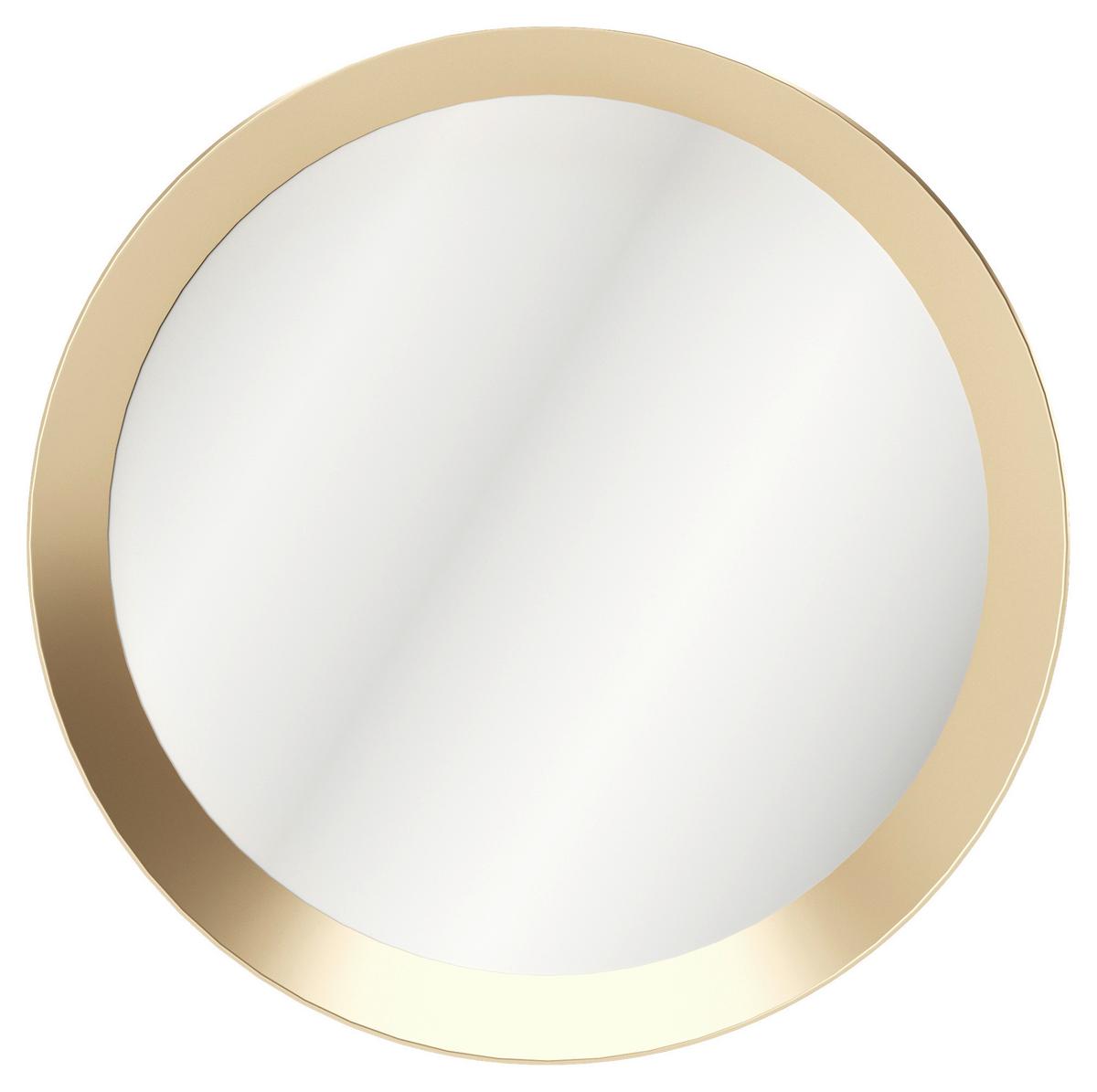 PLAYBOY Wandspiegel Grace Gold Metall D ca. 80 cm - Goldfarben, Design, Glas/Metall (80/80/5cm) - Playboy