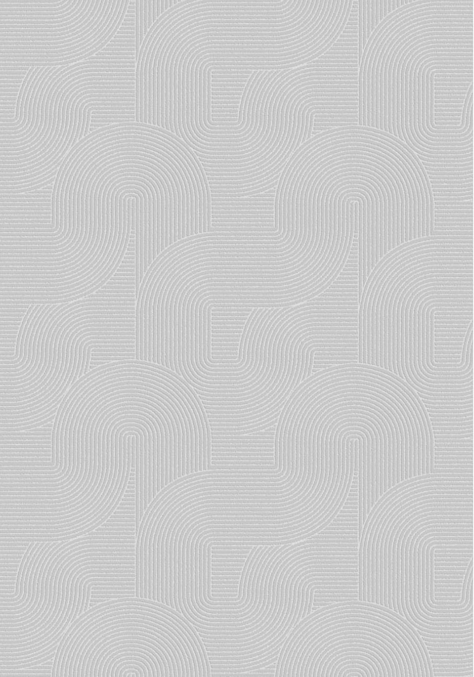 Webteppich Stilo Grau ca. 160x220cm - Grau, KONVENTIONELL, Textil (160/220cm)