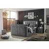 Boxspringbett Dallas m. LED ca. 180x200 cm Grau - Grau, MODERN, Holzwerkstoff/Kunststoff (180/200cm) - MID.YOU
