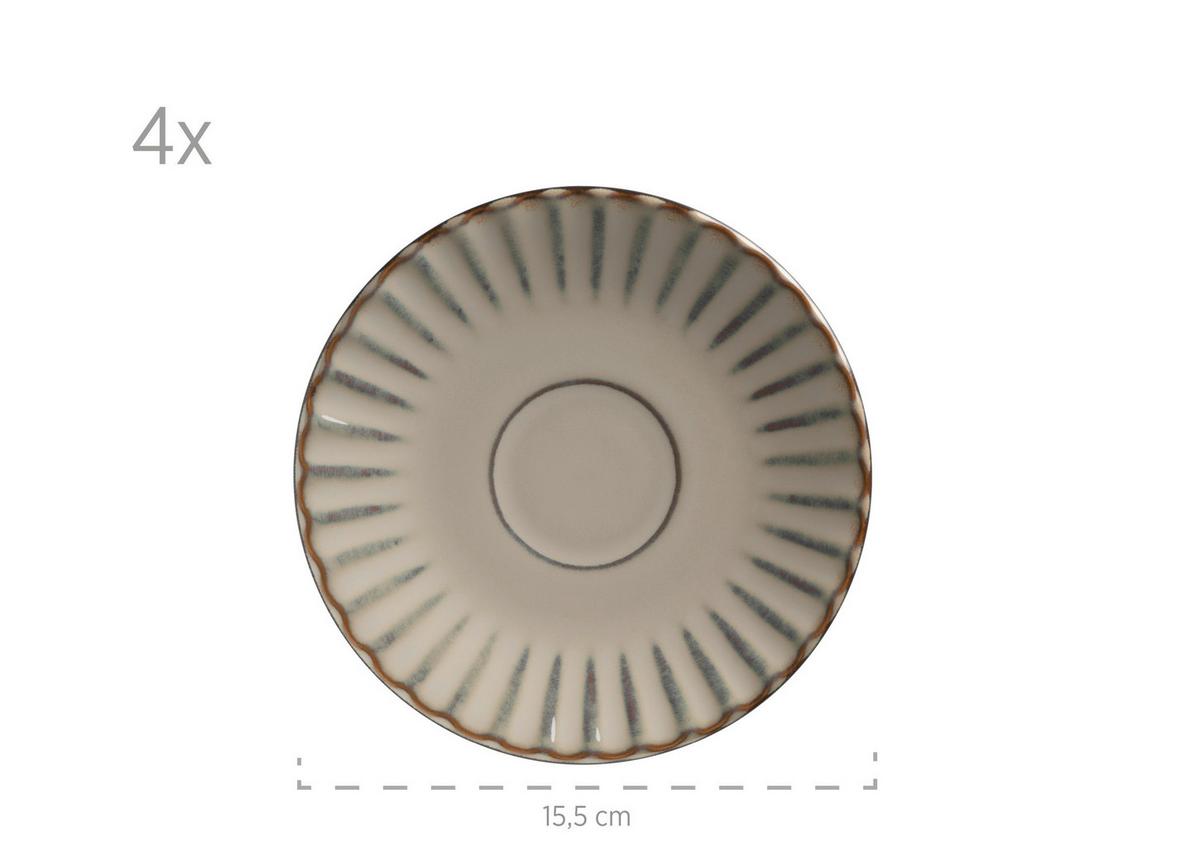 FRÜHSTÜCKSSERVICE CONFINO - Hellbraun, Basics, Keramik - Mäser