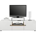 Mizica Za Hi-fi Naprave Linate - bela/hrast, Design, leseni material (164/46/42cm) - MÖMAX modern living