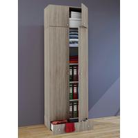 Večnamenska Omara Vandol I, Hrast - srebrne barve/hrast sonoma, Moderno, umetna masa/leseni material (70/238/39cm) - MID.YOU