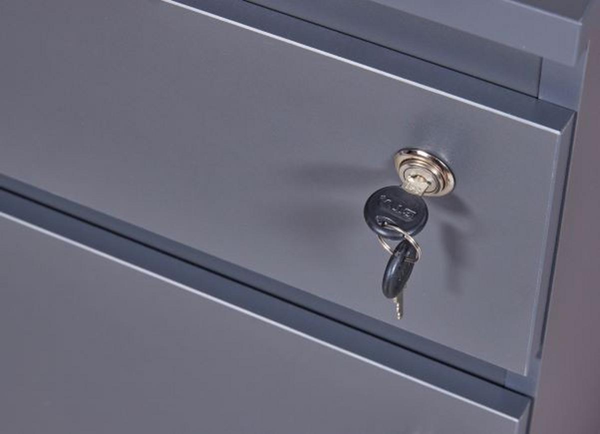 caisson à roulettes in Anthrazit - Anthrazit, Modern, Holzwerkstoff/Kunststoff (44/77/51cm) - Mömax