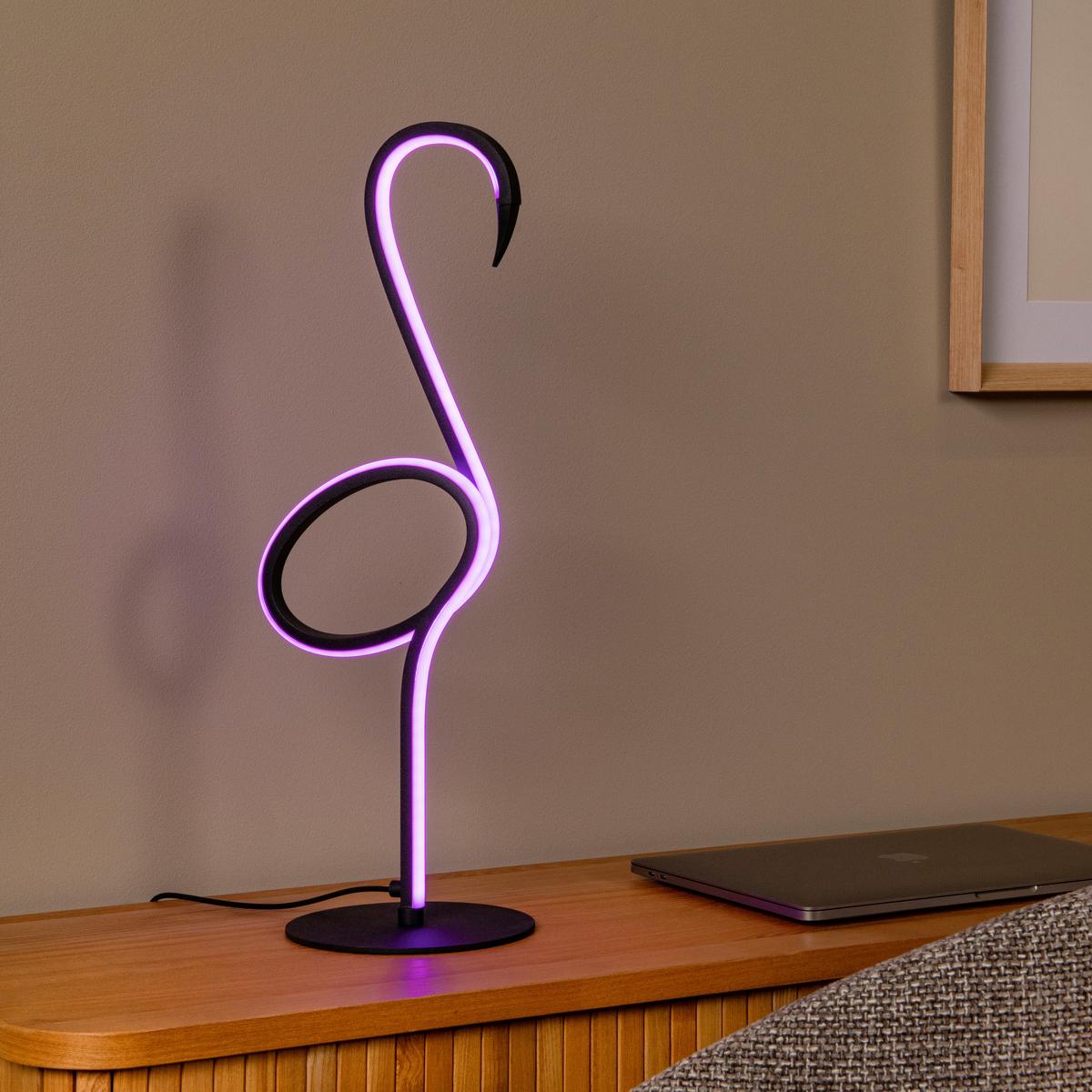 LAMPA STOŁOWA LED 05545/06/99 - FLAMINGO - czarny/różnokolorowy, Lifestyle, metal (15/18.1/49.5cm) - Lucide