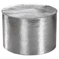 Couchtisch Rahi in Silber Rund - Silberfarben, LIFESTYLE, Metall (61/61/40,5cm) - MID.YOU