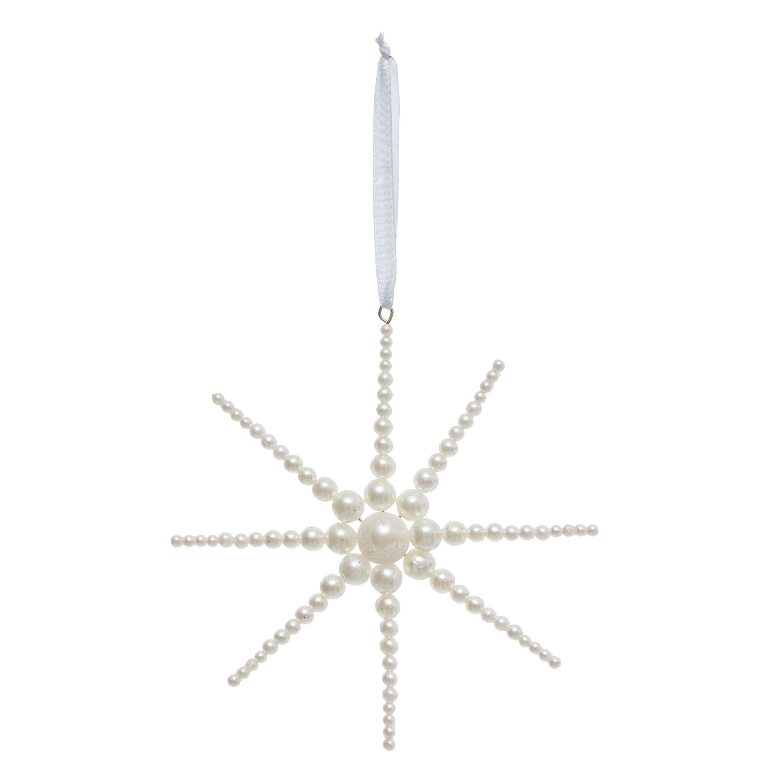 Ukras Za Bor Pearly Star - bež, Moderno, plastika (12,5/1,5/13cm)