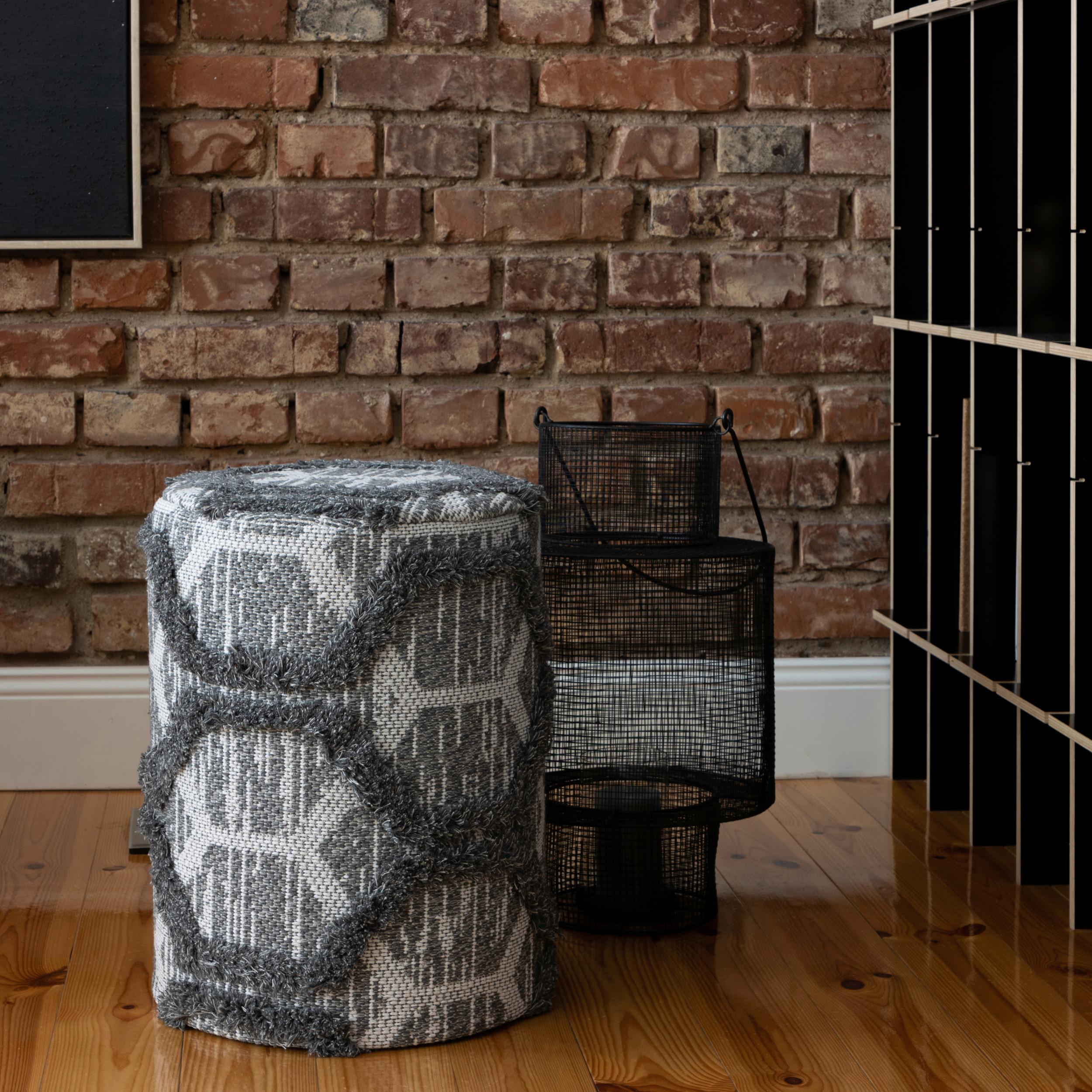 POUF MY NOMAD POUF GRAU 111 - Grau, Design, Textil (47/36cm)