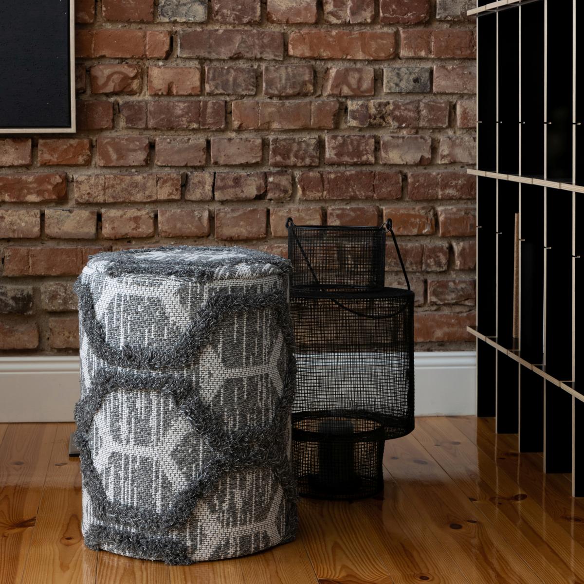 POUF MY NOMAD POUF GRAU 111 - Grau, Design, Textil (47/36cm)