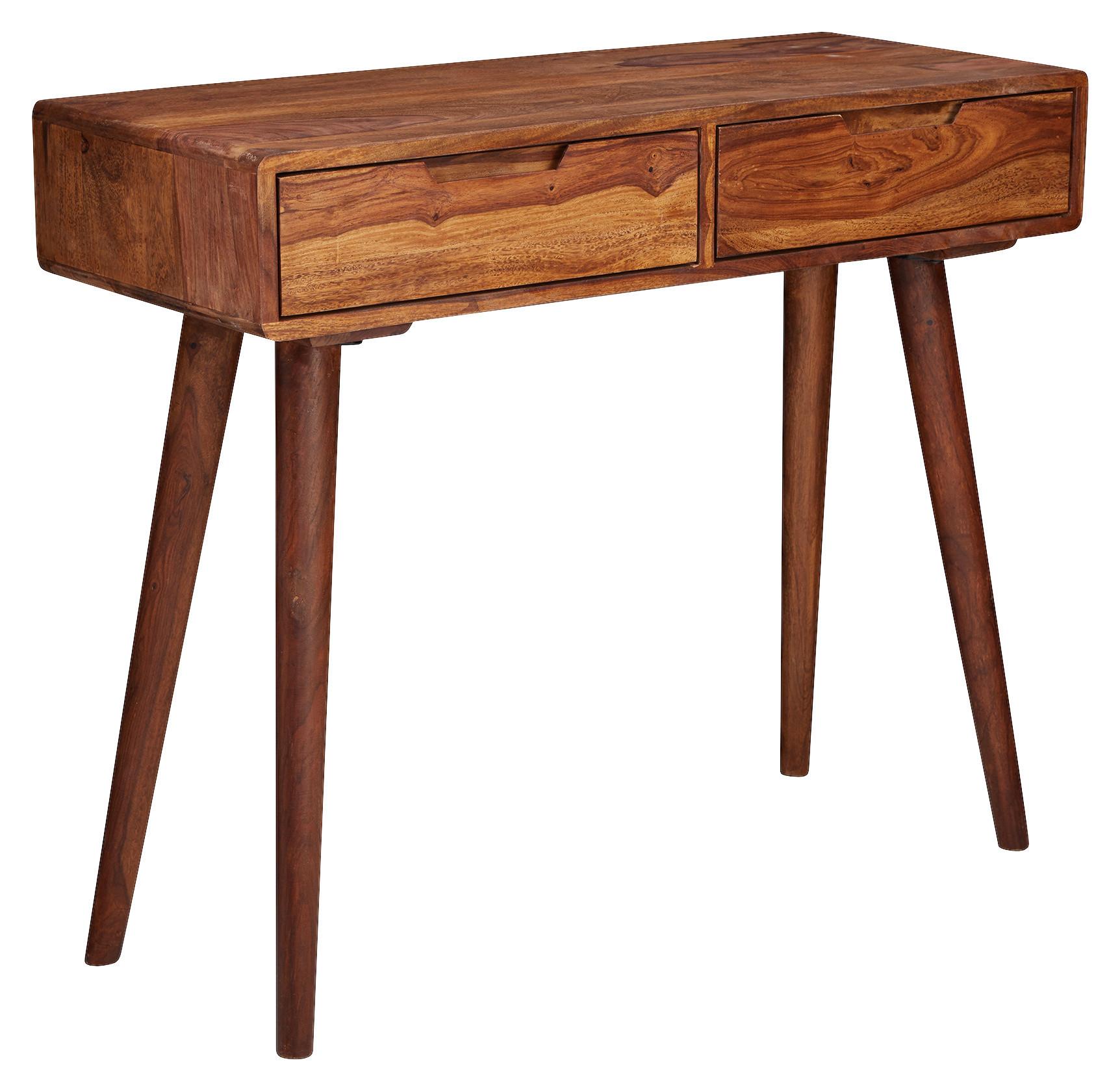 Konzolna Mizica Konsolentisch - barve indijskega rožnega lesa, Moderno, les (90/36/76cm) - MID.YOU