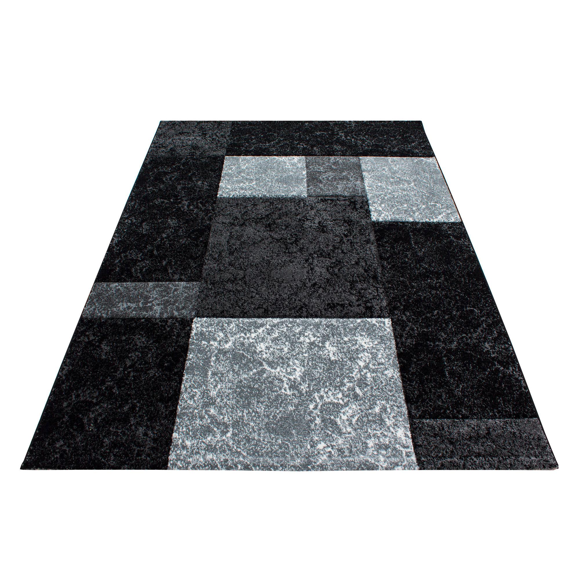 Ravno Tkana Preproga Hawaii, Črna, 140x200cm - črna, Design, tekstil (140/200cm) - Novel