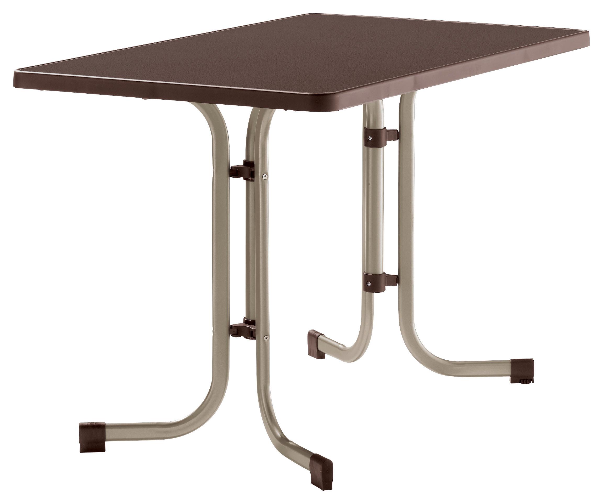 Gartentisch ca. 115x70x72cm Champagner,Mokka - Champagner/Mokka, MODERN, Holzwerkstoff/Metall (115/70/72cm) - Sieger