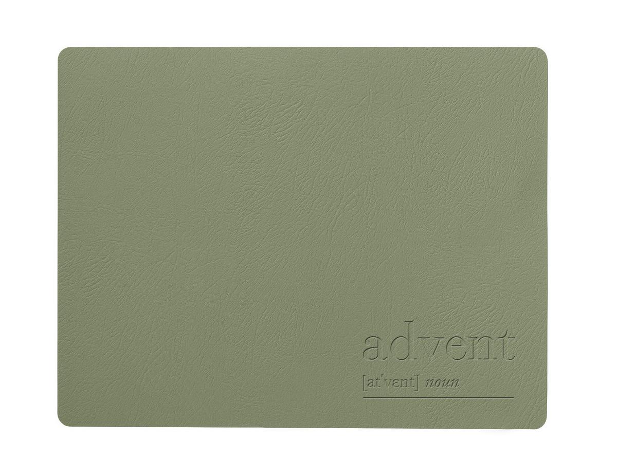 Suport farfurie Holly Wreath - verde, Modern, piele (33/42cm) - Premium Living