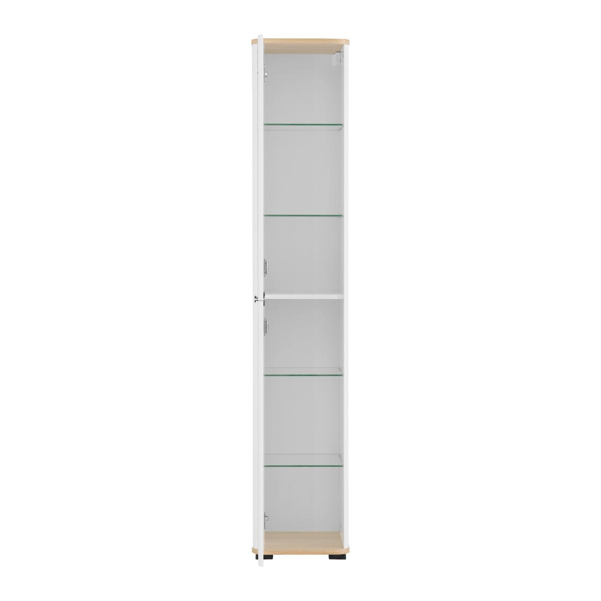 Vioski Element Elias -Exklusiv- - bijela/crna, Moderno, staklo/drvni materijal (35/180/35cm) - Mömax
