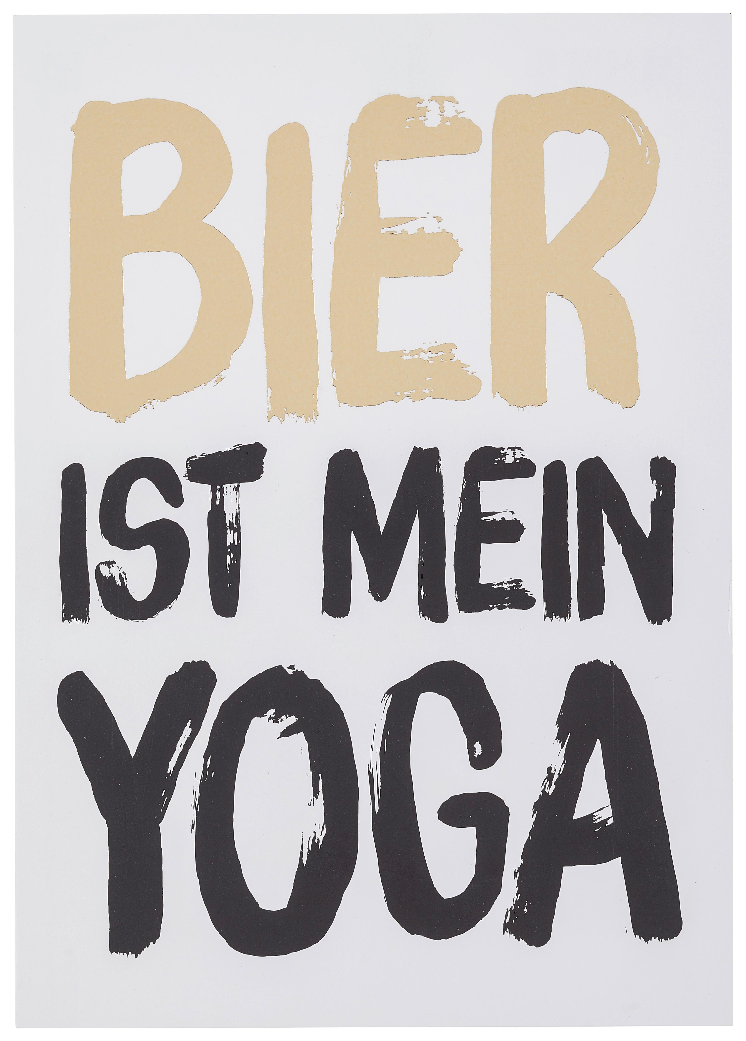 POSTKARTE GOLD - Goldfarben/Schwarz, MODERN, Papier (10,5/14,8cm)