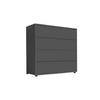 Kommode Mailand Typ 3 Anthrazit - Anthrazit/Schwarz, MODERN, Holzwerkstoff/Kunststoff (79/73/33cm) - MID.YOU