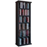 CD-Regal Vetro in Schwarz, B: 31 cm - Schwarz, KONVENTIONELL, Glas/Holzwerkstoff (31/92/18cm) - MID.YOU