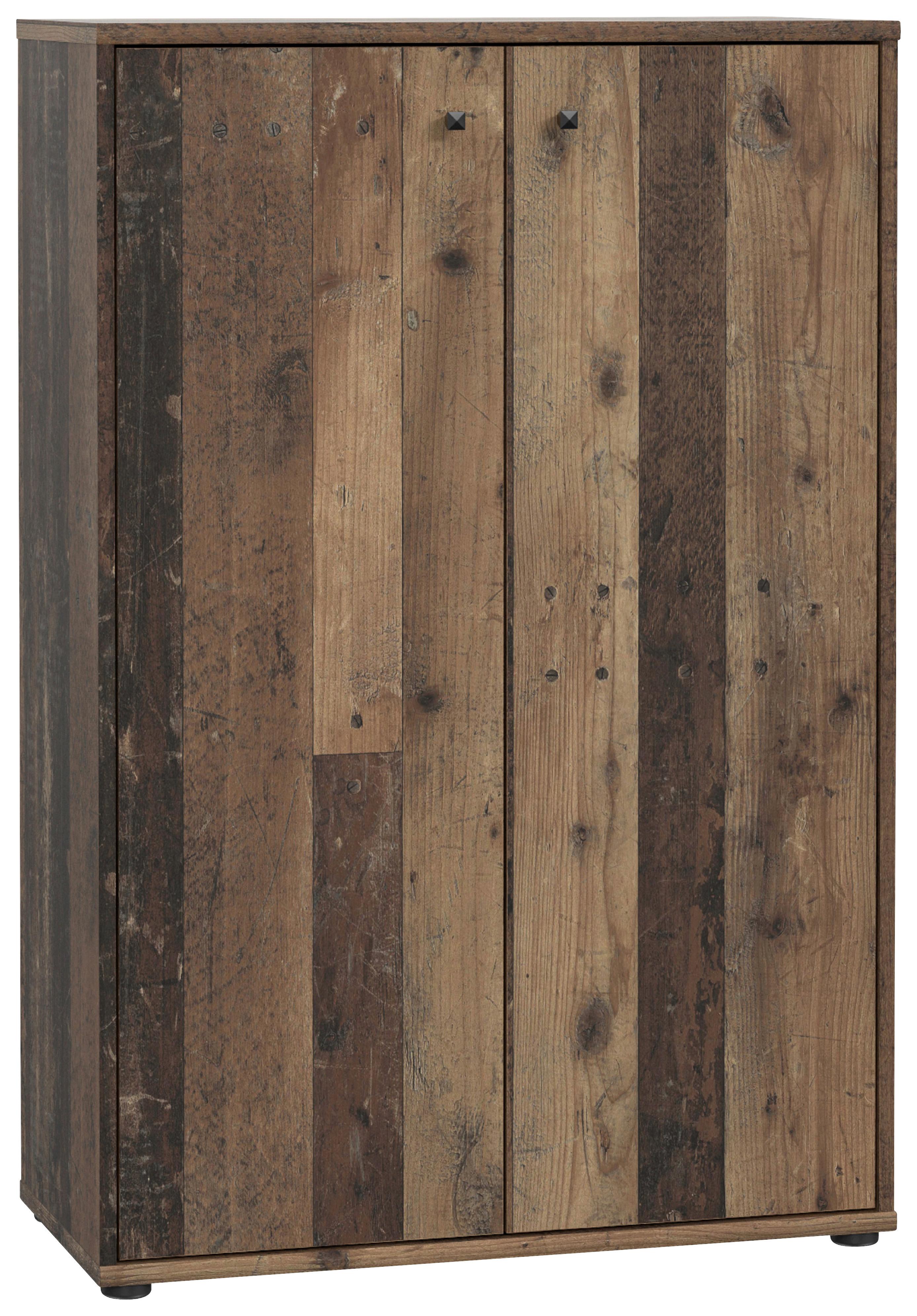 Komoda Tempra 2, Rjava - temno rjava/sivorjava, Design, leseni material (73,7/111,1/34,8cm)