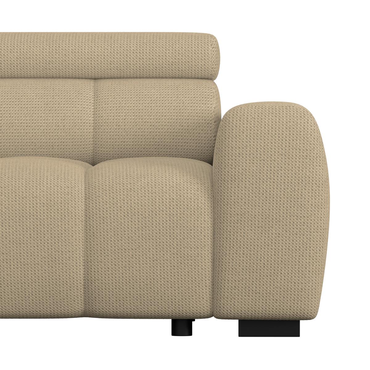 Kutna Garnitura Fargo S - crna/taupe, Trend, tekstil/plastika (168/285cm)