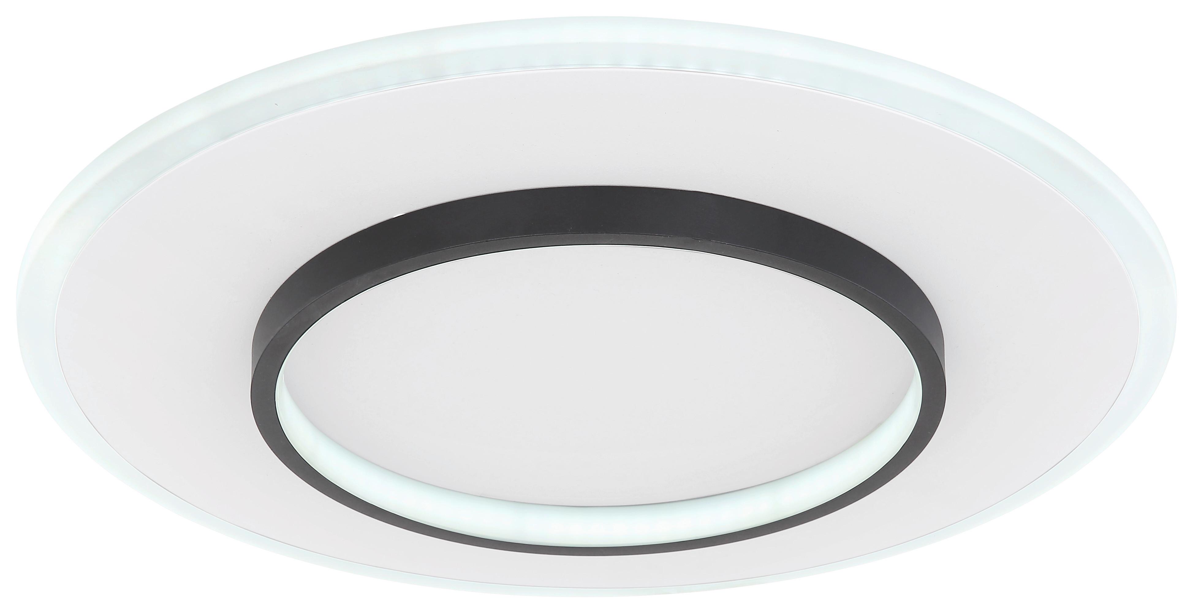 Stropna Led-svetilka Lima, S Sijalko - črna/bela, Basics, kovina/umetna masa (46,8/6cm) - Globo