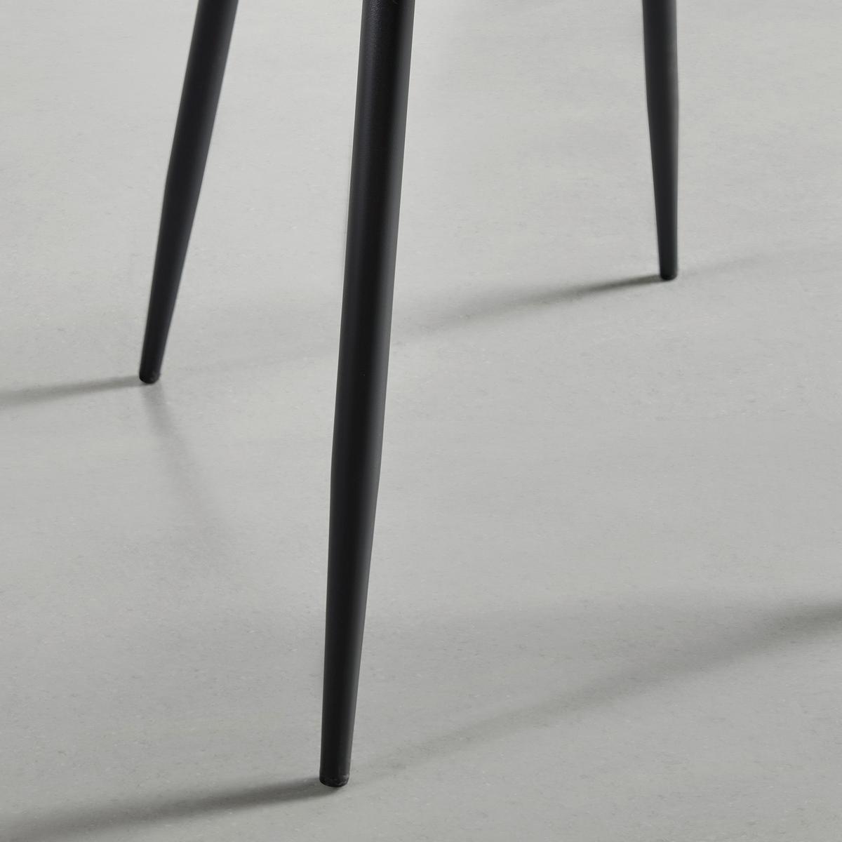 Stuhl Nino aus Kord in Gelb - Gelb/Schwarz, Modern, Holz/Textil (45/87/57cm) - Mömax