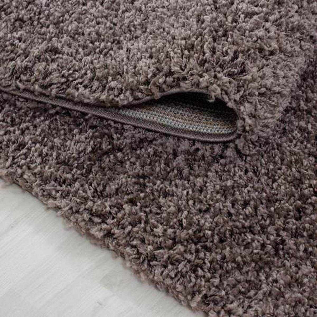 Hochflorteppich Life Taupe Ø ca. 120cm - Taupe, KONVENTIONELL, Textil (120cm) - Novel