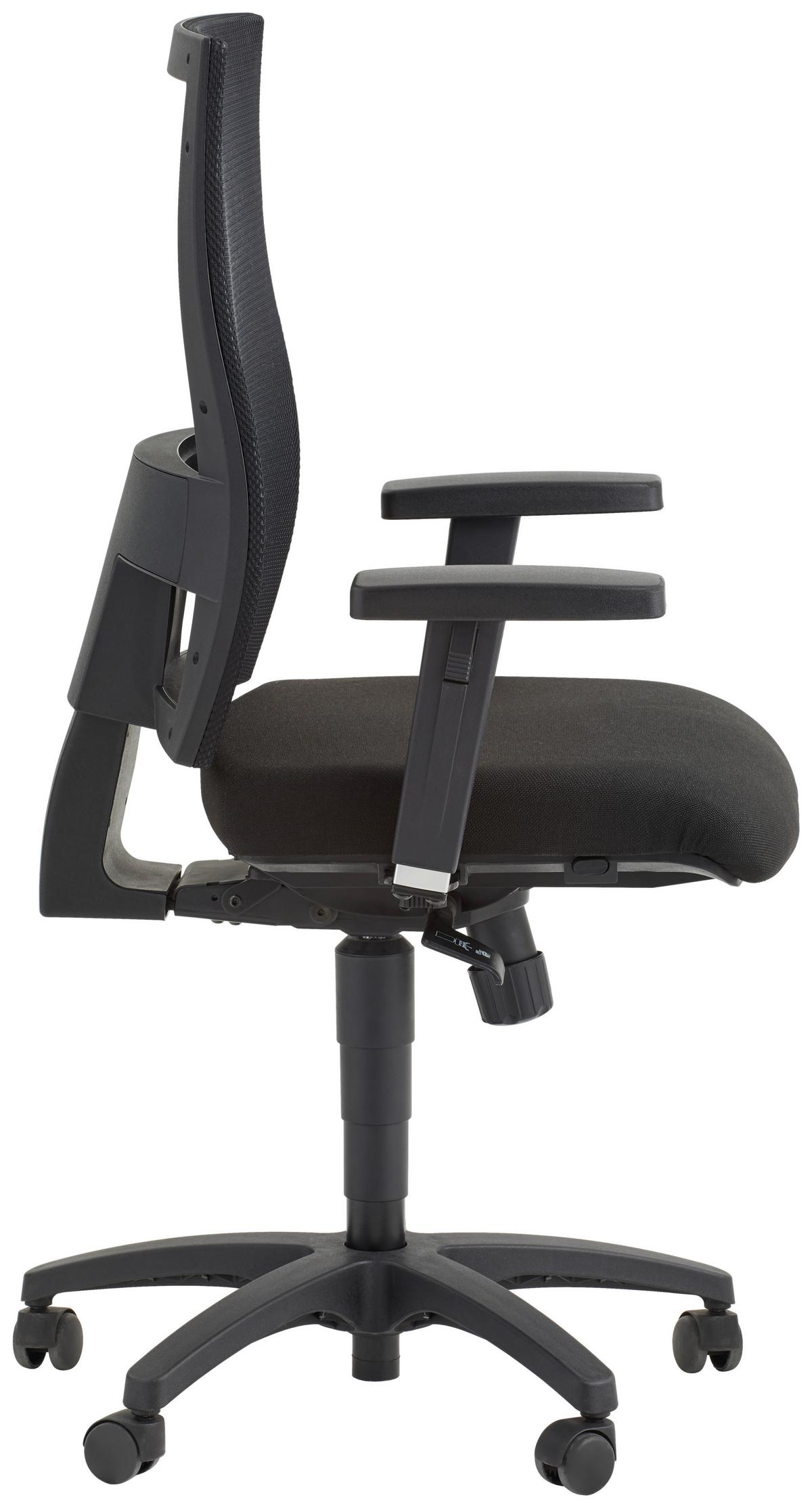 KRZESŁO OBROTOWE X-PANDER PLUS - czarny, Design, tworzywo sztuczne/tkanina (48/96-114/48cm) - Topstar