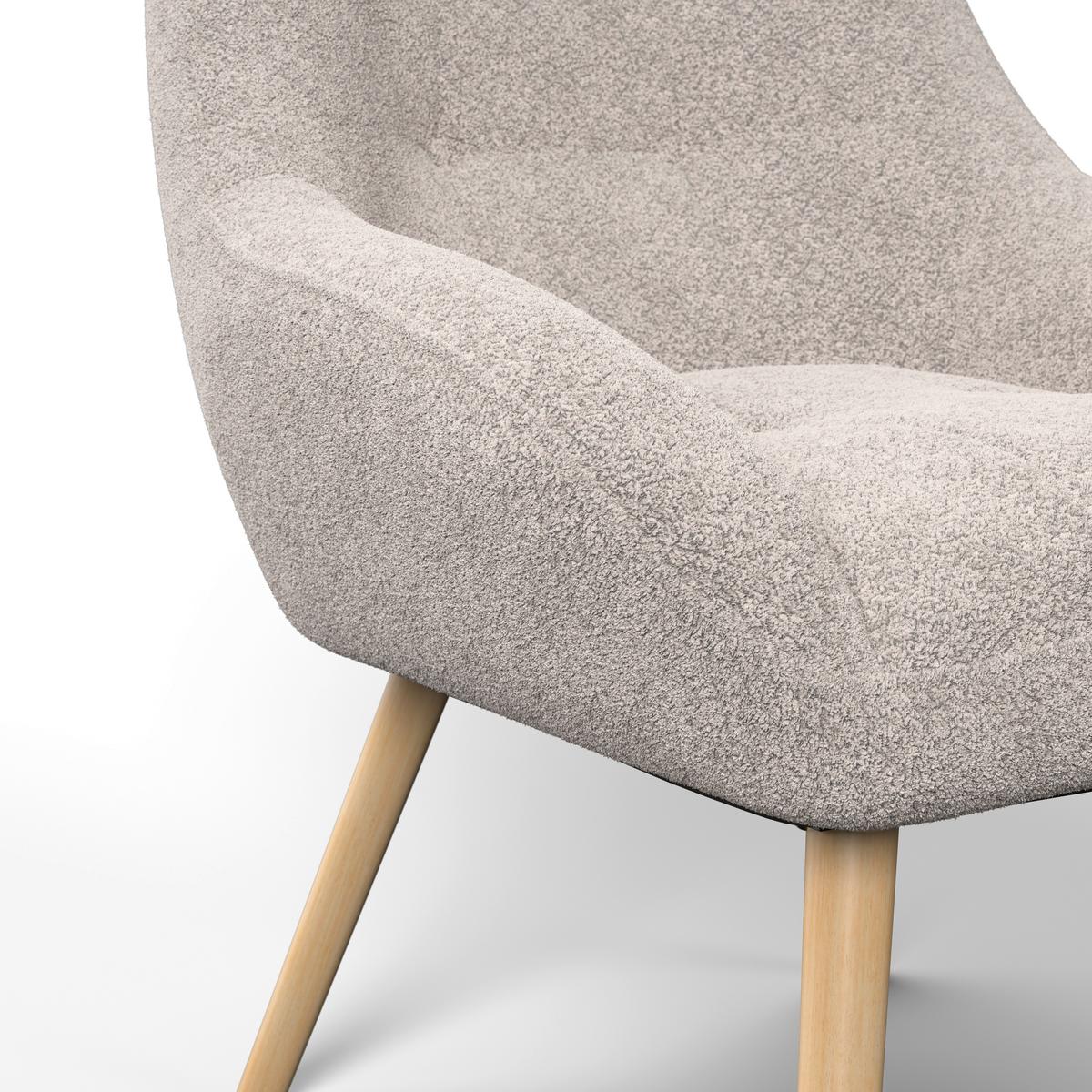 Sessel Maximilian Beige Webstoff - Hellgrau/Naturfarben, MODERN, Holz/Textil (70/93cm) - Bessagi Home