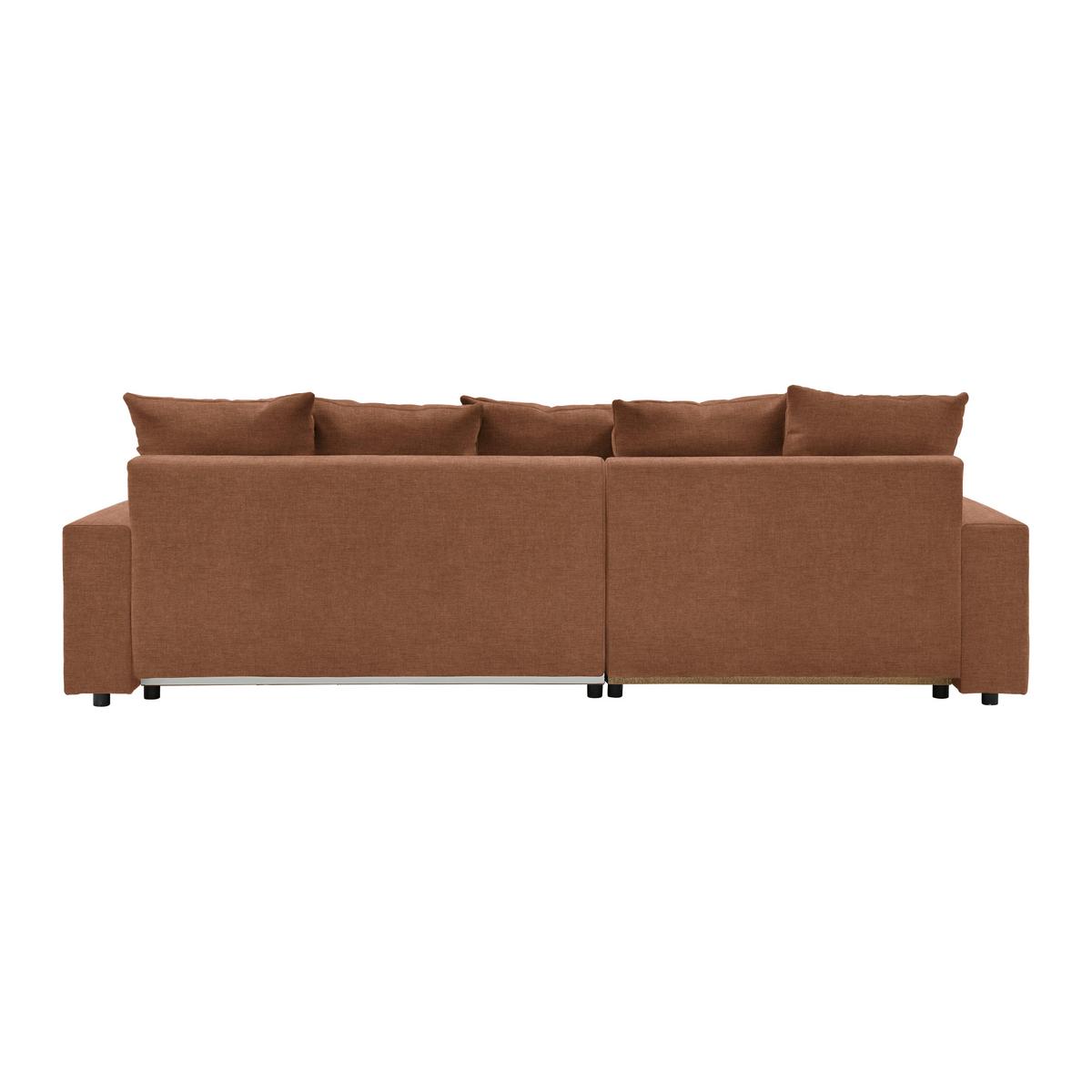 Ecksofa Alatri Cognac - Cognac/Schwarz, MODERN, Kunststoff/Textil (289/90/176cm) - Based