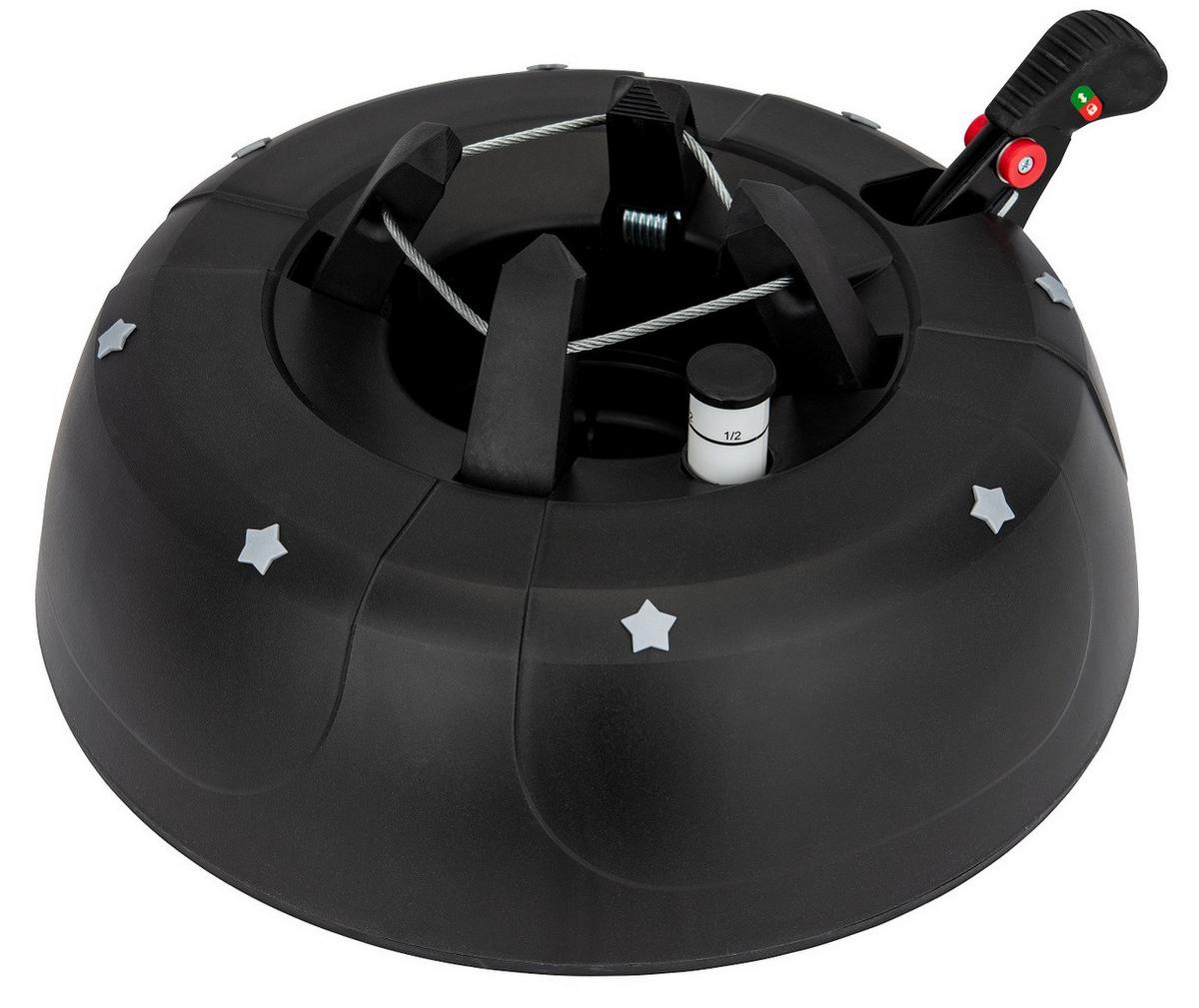 STOJAK CHOINKOWY S250G - czarny/szary, Basics, tworzywo sztuczne (34cm) - X-Mas