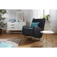 Gugalnik Lennard - siva/krom, Moderno, kovina/tekstil (68/107/102cm) - Modern Living Gugalnik Lennard - siva/krom, Moderno, kovina/tekstil (68/107/102cm) - Modern Living