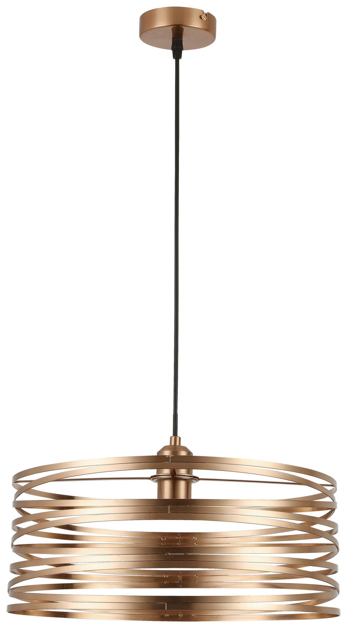 LAMPA WISZĄCA JULIA - czarny/cappuccino, Trend, tworzywo sztuczne/metal (40/120cm) - Novel
