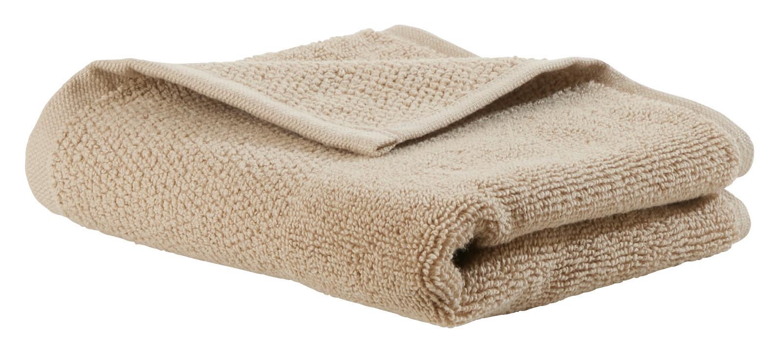 Gästetuch Olivia in Natur ca. 30x50cm - Naturfarben, Konventionell, Textil (30/50cm) - Premium Living