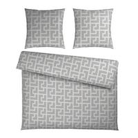 Bettwäsche Mäander XXL Naturfarben ca. 200x200cm - Naturfarben, ROMANTIK / LANDHAUS, Textil (200/200cm) - Mömax