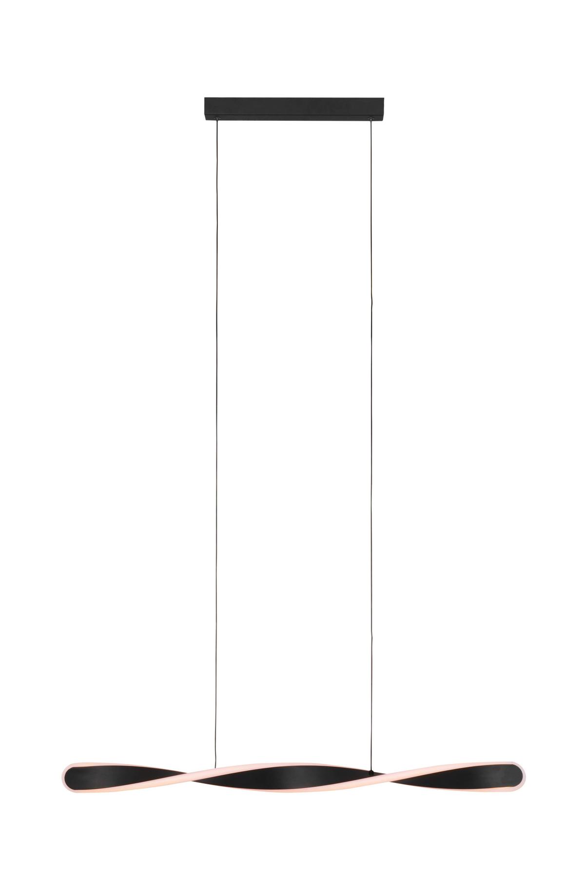 LAMPA WISZĄCA LED HENDERSON *SBN* - czarny, Design, tworzywo sztuczne/metal (89/6/150cm) - Novel