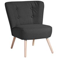 SESSEL NEELE - Buchefarben/Schwarz, Design, Holz/Textil (69/80/68cm) - Max Winzer