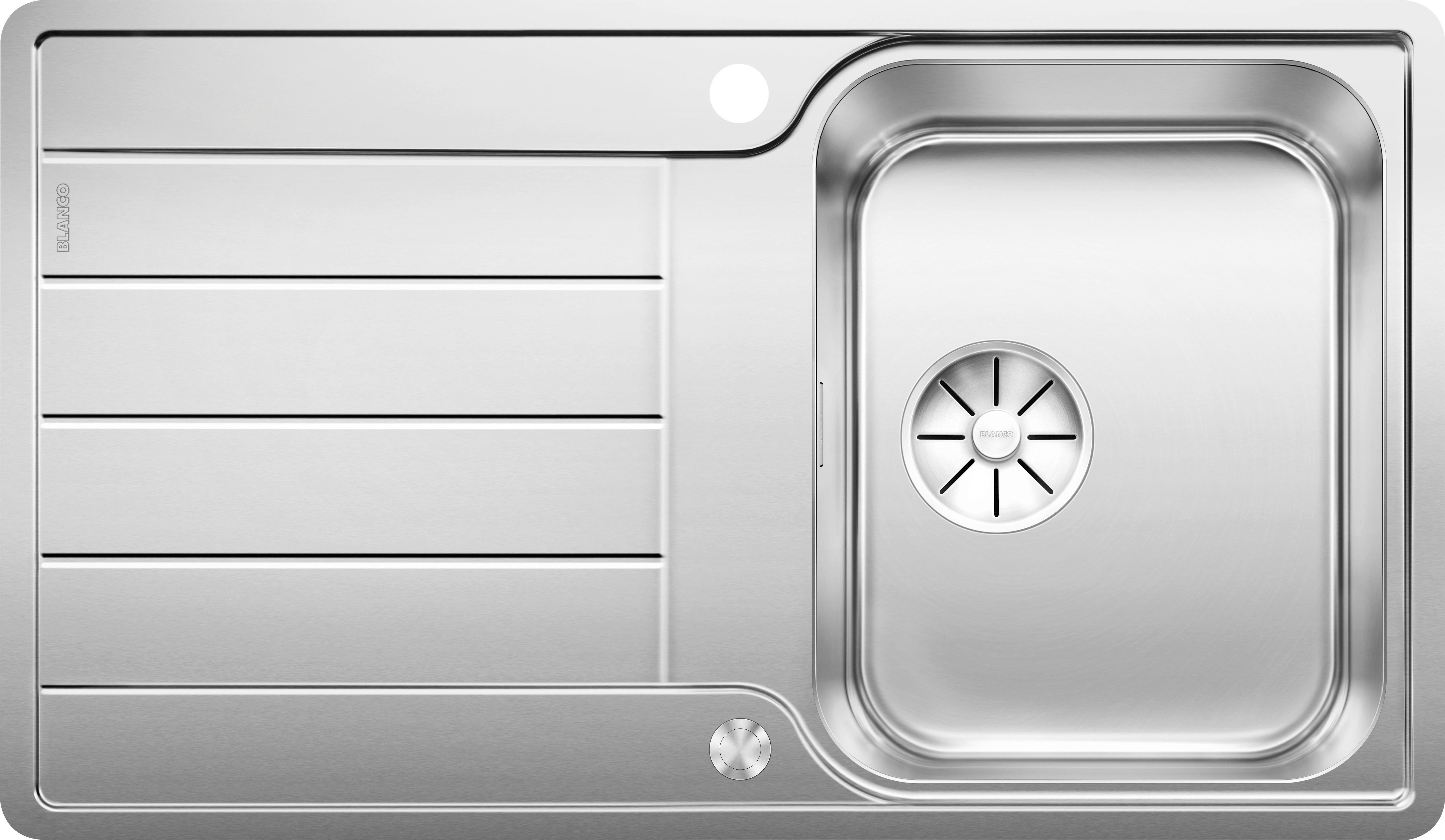 Spüle Classimo 45S Typ:525330 Edelst - Edelstahlfarben, Basics, Metall (86/50cm) - Blanco
