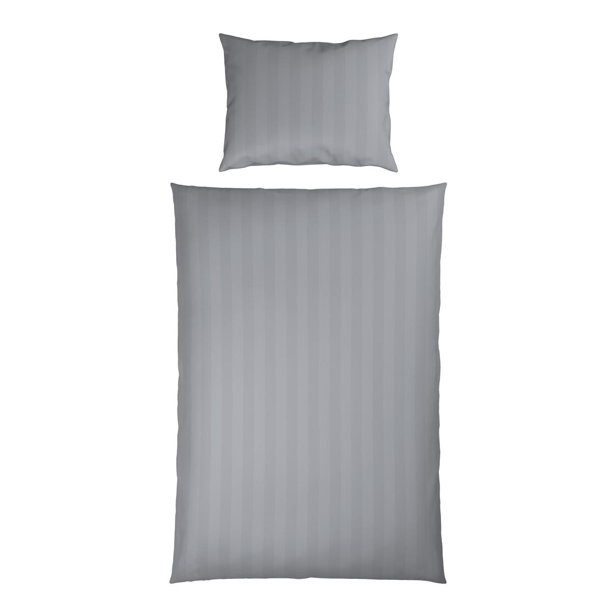 Ágyneműhuzat-garnitúra Pamutszatén Xenia Streif - ezüstszínű, Modern, textil (140/200cm) - Premium Living