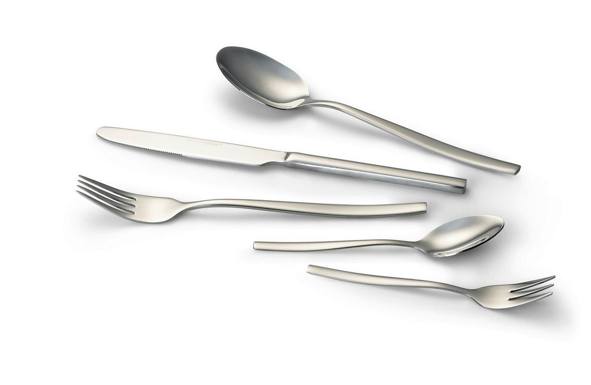 Jedilni Pribor Tavira, 30-Delni - srebrne barve, Basics, kovina - Echtwerk