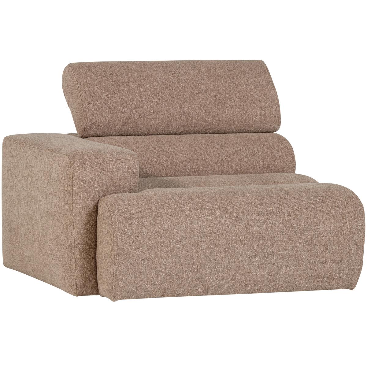 SOFAELEMENT Novi Taupe B: 109cm - Taupe, Design, Kunststoff/Textil (109/86/113cm) - Livetastic