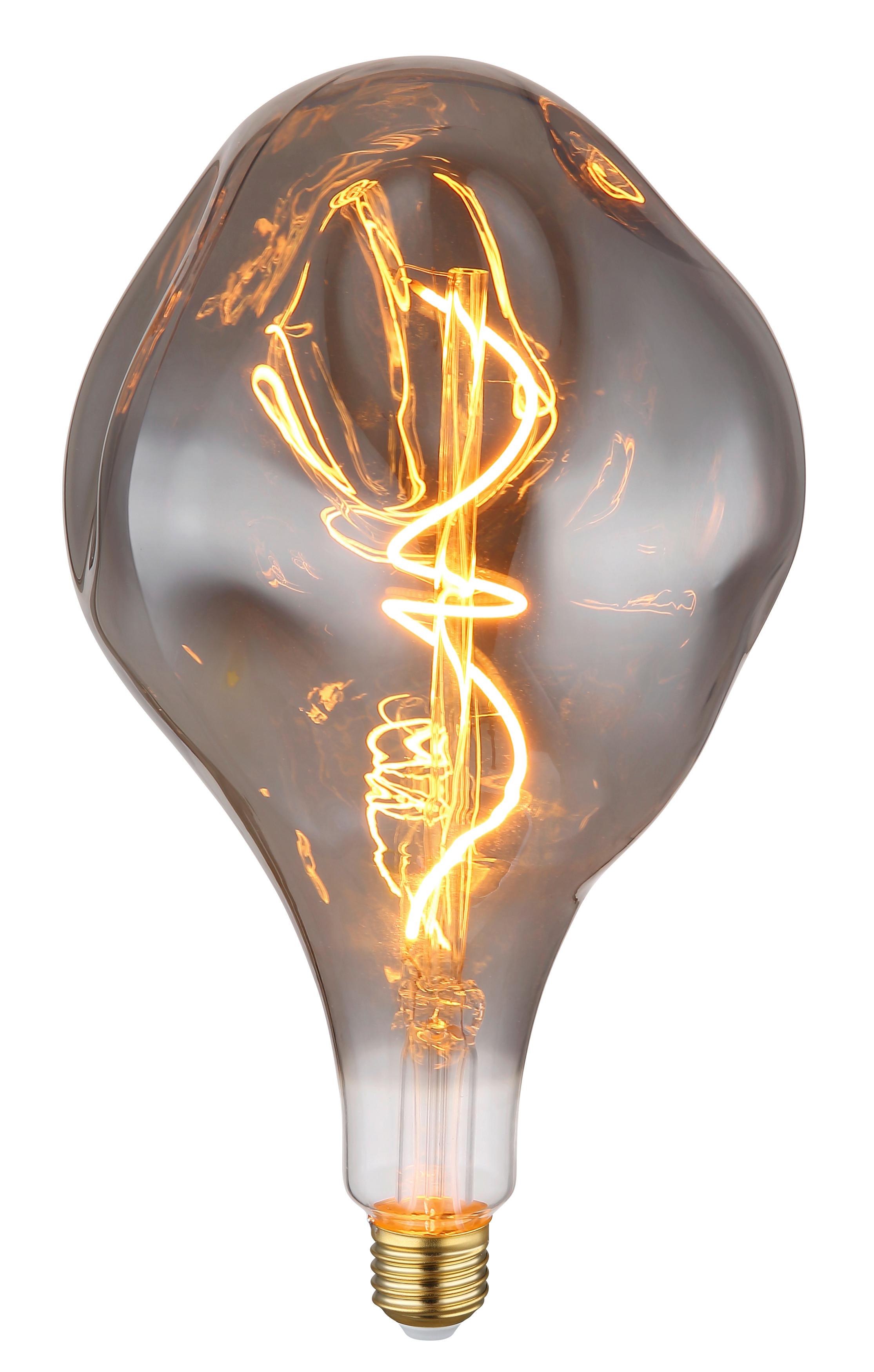 DEKO-LEUCHTMITTEL 11536S - Messingfarben, Basics, Glas/Metall (16,5/28cm) - Globo