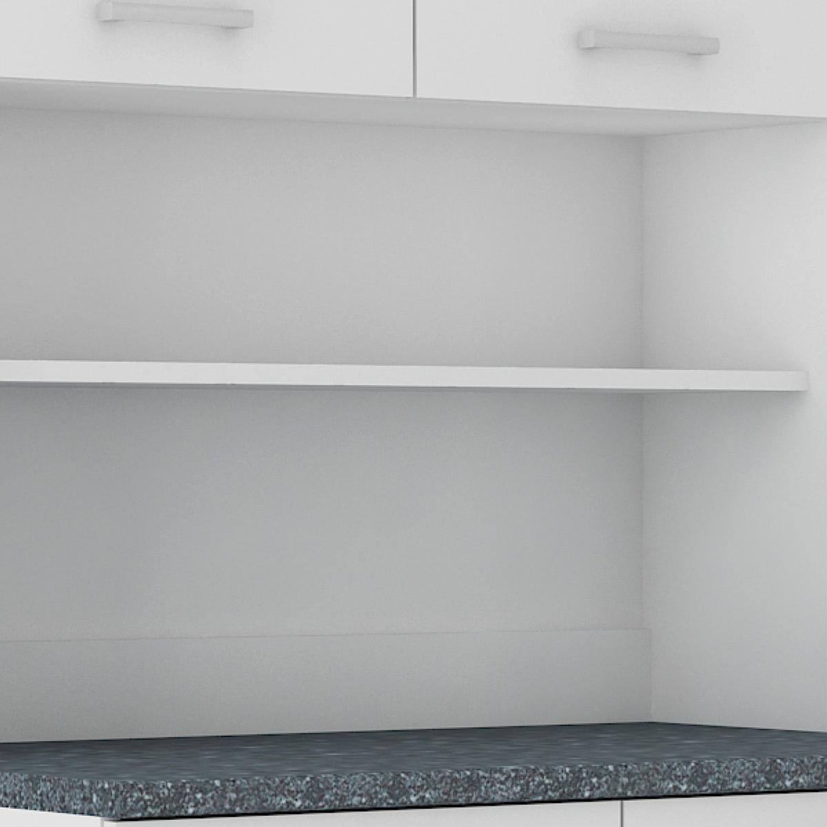 Kuhinjski Element Za Posuđe Maria - bijela/srebrne boje, Konvencionalno, drvni materijal/plastika (100/200/60cm)