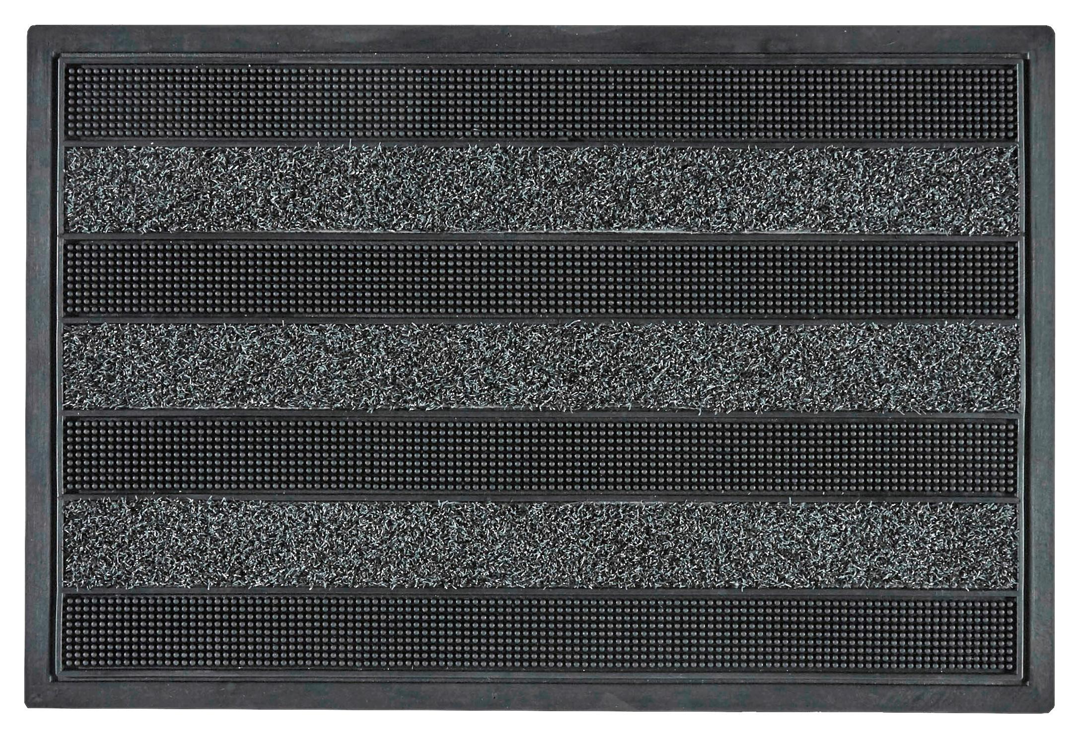 paillasson in Schwarz ca. 40x60cm - Schwarz, Kunststoff (40/60cm) - Modern Living