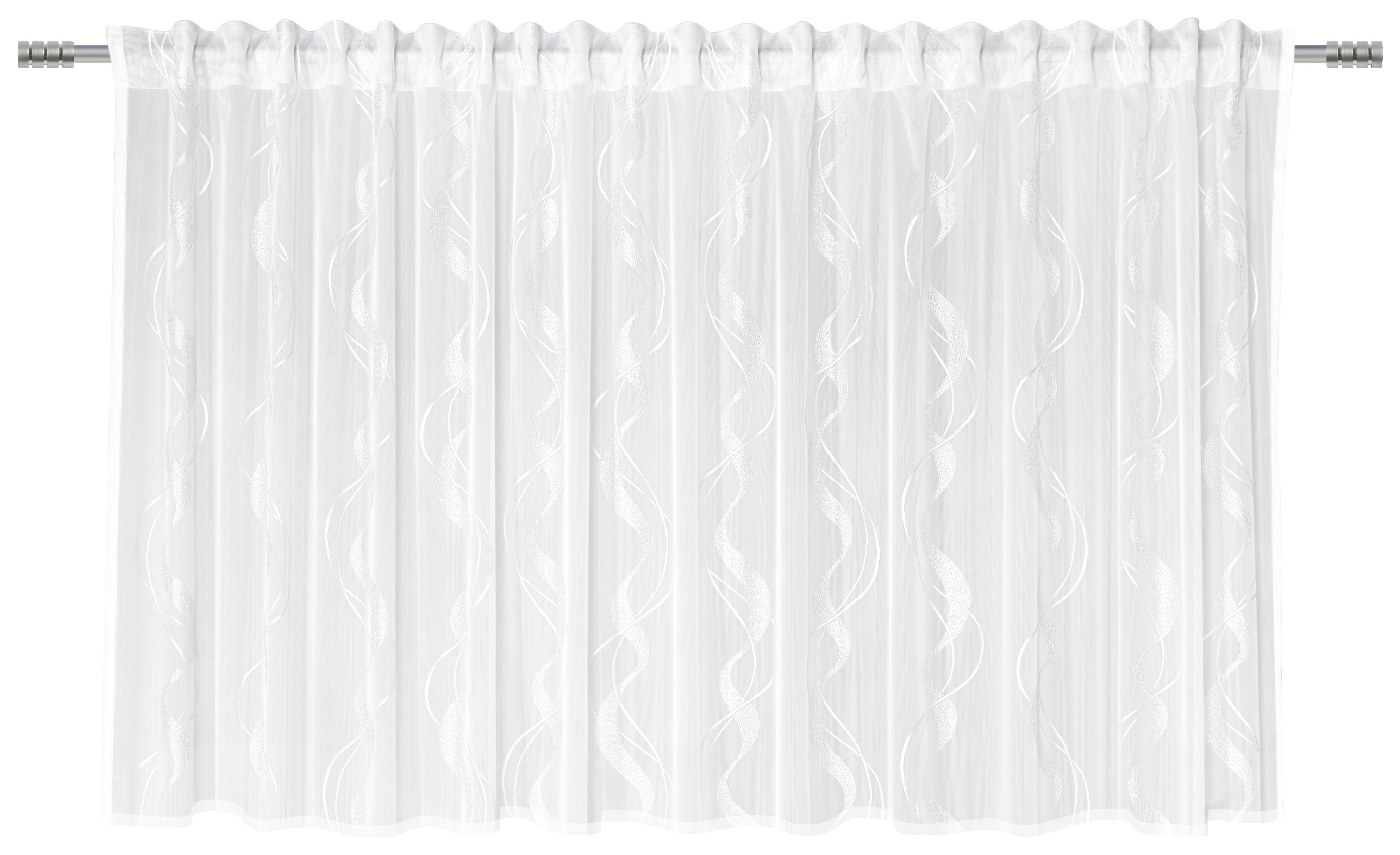 Készfüggöny Wave Store 300/145cm - Fehér, Textil (300/145cm) - Modern Living