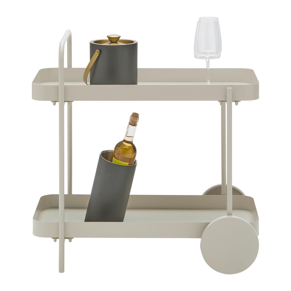 Kolica Za Serviranje Desino - kašmir, Moderno, metal (70/70/43cm) - Modern Living