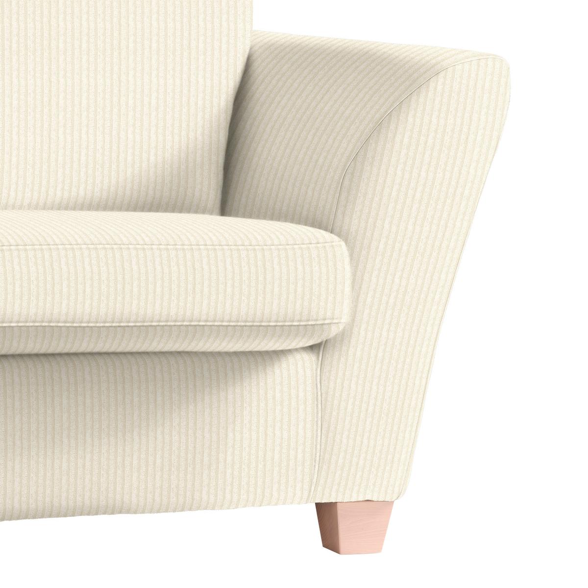 2-Sitzer-Sofa Devado Beige Cord - Beige/Naturfarben, Holz/Textil (190/70-85/95cm) - Mömax