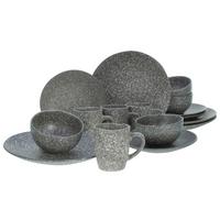 Kombinirani Servis Granit, 16-Delni - siva, Moderno, keramika - Creatable