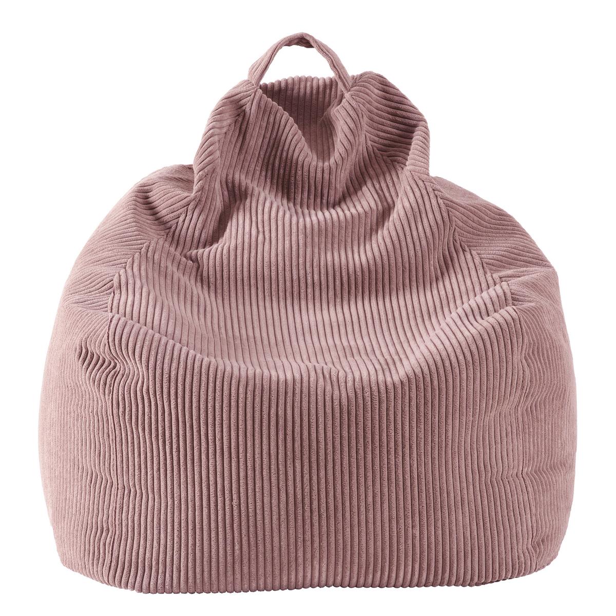 Sitzsack Cord mit Zip ca. 80x85x80 cm Rosa - Rosa, Trend, Textil (80/85/80cm) - Livetastic