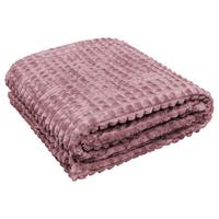 Kuscheldecke Checks Altrosa ca. 140x190cm - Altrosa, Textil (140/190cm)